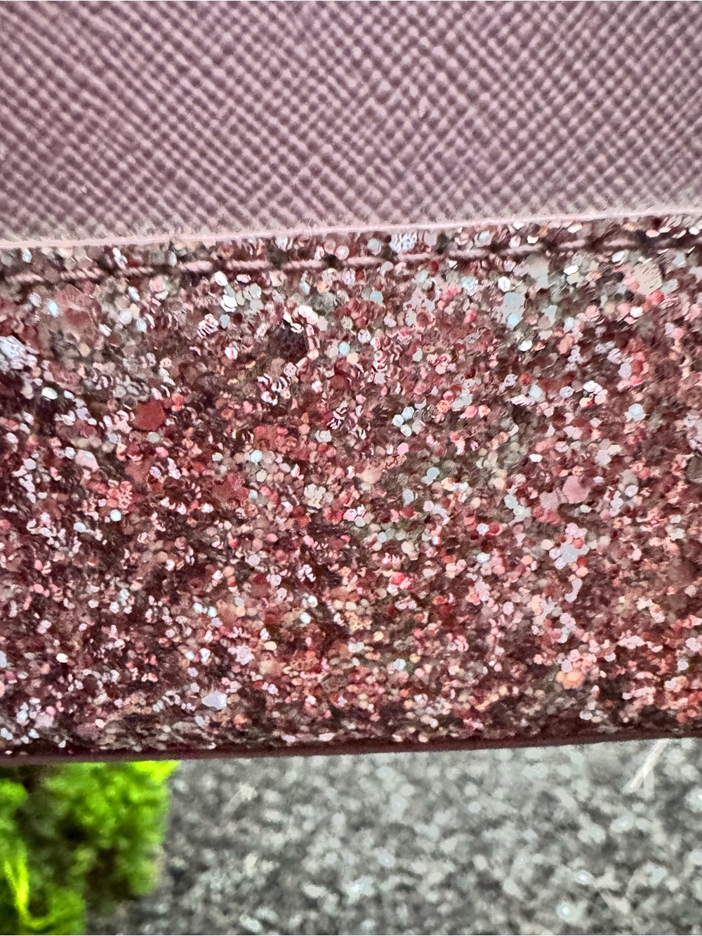 Kate Spade New York Pink Glitter Crossbody Satchel Small Tote Bag - Picture 7 of 12